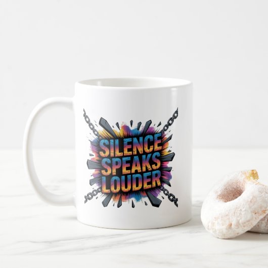 もっと大き話く静める コーヒーマグカップ (ドーナツ)