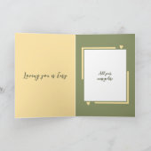 もっと好きなのはグリーンイエローバレンタイン カード (内部)