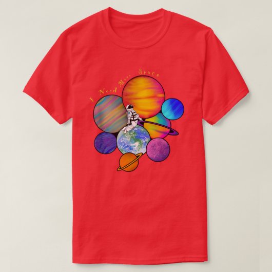 もっと宇宙が!Tシャツ Tシャツ (デザイン正面)