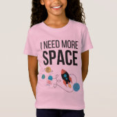 もっと宇宙グラフィック宇宙恋人が必要 Tシャツ (正面)