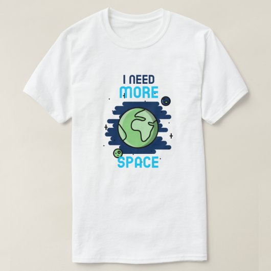 もっと宇宙 Tシャツ (デザイン正面)