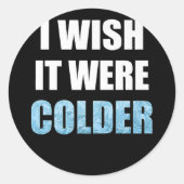 もっと寒いサッカーのスポーツおもしろいことわざだったらなあ ラウンドシール (正面)