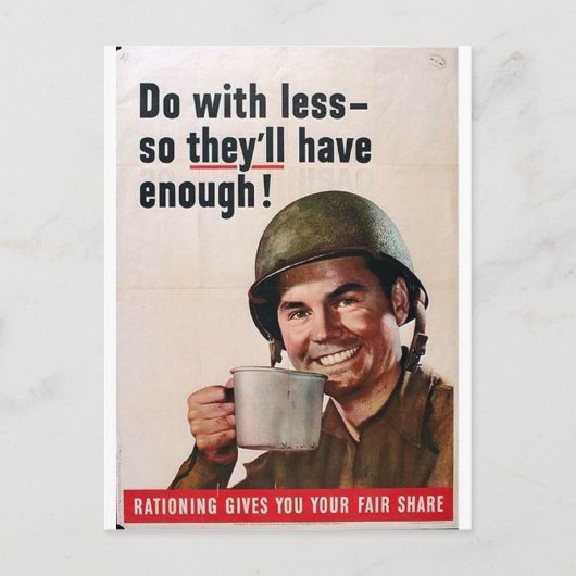 もっと少なくしろ！ ポストカード (正面)