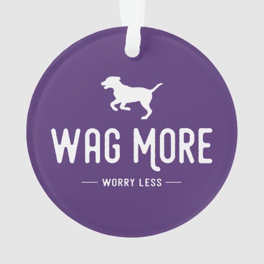 もっと尻尾を振って、もっと気にせず オーナメント (裏面)