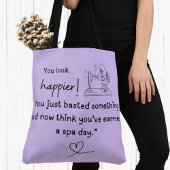 もっと幸せそうに見える!おもしろい裁縫浴ミーム トートバッグ