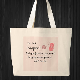 もっと幸せそうに見える!の買より糸トートバッグ ラージトートバッグ