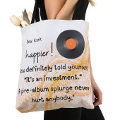 もっと幸せそうに見える!アルバムのドロップ投資 トートバッグ