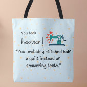 もっと幸せそうに見える!キルトをステッチした トートバッグ