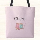 もっと幸せそうに見える！スレッドの一致に4時間を費やした トートバッグ