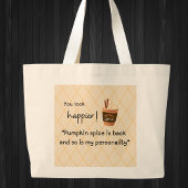 もっと幸せそうに見える!パンプキンスパイスが戻った ラージトートバッグ
