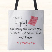 もっと幸せそうに見える!ファブリックファンシーミーム トートバッグ