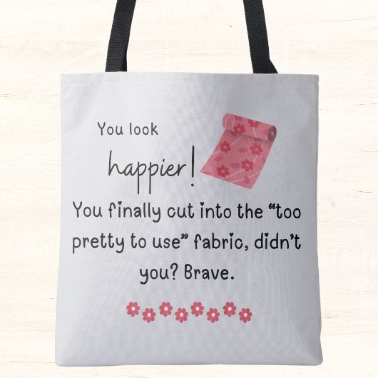 もっと幸せそうに見える！ファブリックファンシーミーム トートバッグ