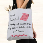 もっと幸せそうに見える!ファブリックファンシーミーム トートバッグ