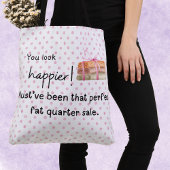 もっと幸せそうに見える!ファブリック脂肪四半期 トートバッグ