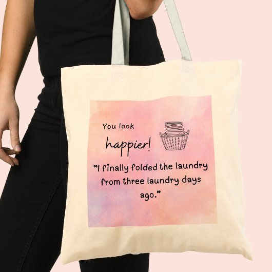 もっと幸せそうに見える!洗濯物を畳んだ トートバッグ