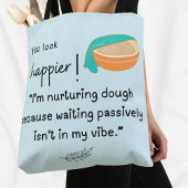 もっと幸せそうに見える！私は生地の振動を育てている トートバッグ