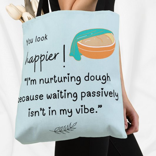 もっと幸せそうに見える!私は生地の振動を育てている トートバッグ