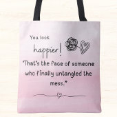 もっと幸せそうに見える!糸の汚れをほどいた トートバッグ