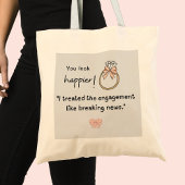 もっと幸せそうに見える！速報婚約 トートバッグ