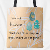 もっと幸せそうに見える！3ヒント深いイースターエッグ トートバッグ