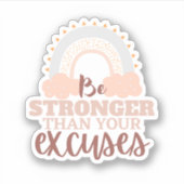 「もっと強くなれ…」 カスタムカットビニールシール シール (正面)