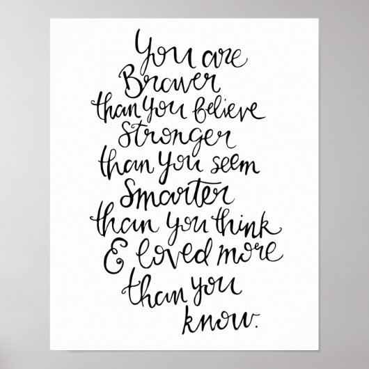 もっと強く、賢く、勇気を持って、愛されている ポスター (正面)