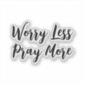 もっと心配す祈る シール (正面)