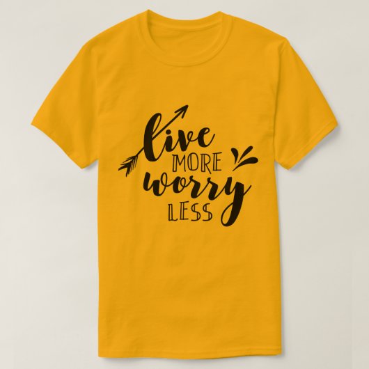 もっと心配なく暮らす Tシャツ (デザイン正面)