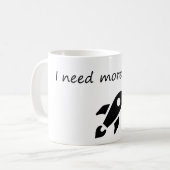 もっと必要な宇宙-おもしろい宇宙飛行士 コーヒーマグカップ (正面左)