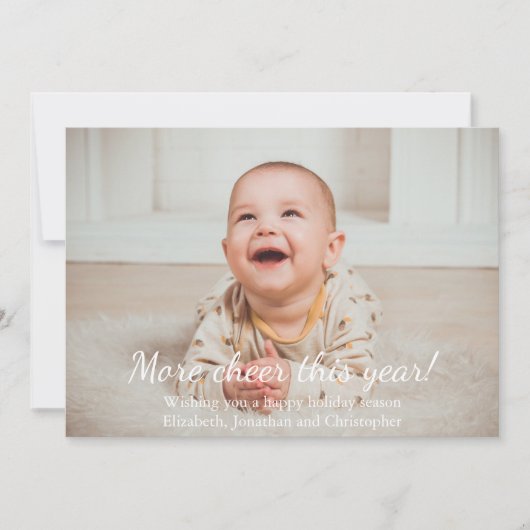 もっと応援今年の新生児クリスマス シーズンカード (正面)