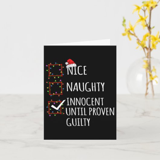 もっと悪い 悪い 無実と推定されるクリスマス カード (黄色い花)