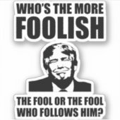 もっと愚かなアンチ切り シール (正面)