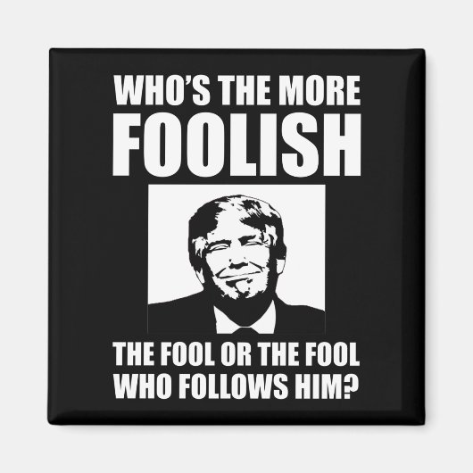 もっと愚かなアンチ切り マグネット (正面)