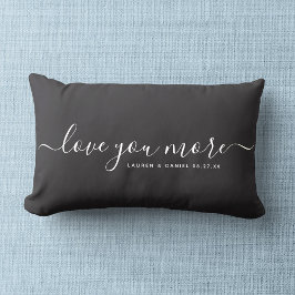 もっと愛してる カスタム名 バレンタインデー 新婚 ランバークッション