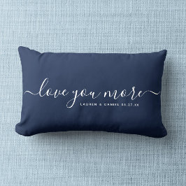 もっと愛してる カスタム名 バレンタインデー 新婚 ランバークッション