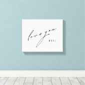 もっと愛してる。ストレッチ キャンバス アート (インサイチュ (ウッドフロア))