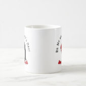 もっと愛してる！ペンギン赤いハート コーヒーマグカップ (中央)