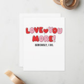 もっと愛してる（本当に） ノートカード (正面/裏面インサイチュ)