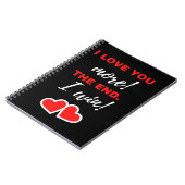 もっと愛してる！終わり。私が勝つ！ ノートブック (左側)