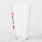 もっと愛してる！終わり。私が勝つ！ブラック タンブラーグラス (左)