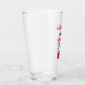 もっと愛してる！終わり。私が勝つ！ブラック タンブラーグラス (右)