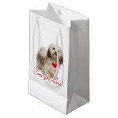 もっと愛して！ハバニーズ抱き枕 スモールペーパーバッグ (正面アングル)