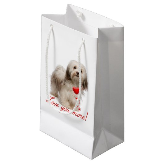 もっと愛して！ハバニーズ抱き枕 スモールペーパーバッグ (正面アングル)