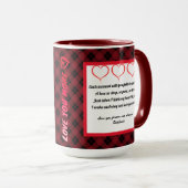 「もっと愛しカスタムて」写真と愛の詩 マグカップ (正面右)