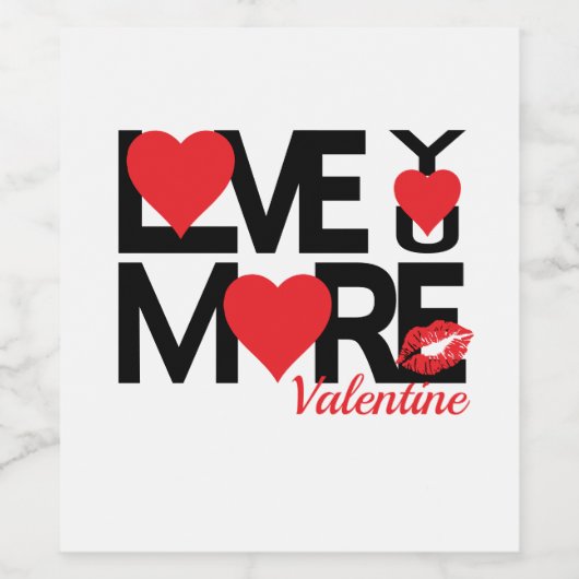 もっと愛せよ ワインラベル (シングルラベル)