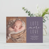 もっと愛の紫色の写真の誕生の発表 (スタンド正面)