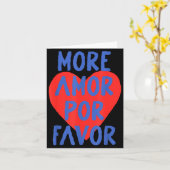 もっと愛をあなたの為に 赤いハートが可愛いスペインのラブコード カード (黄色い花)