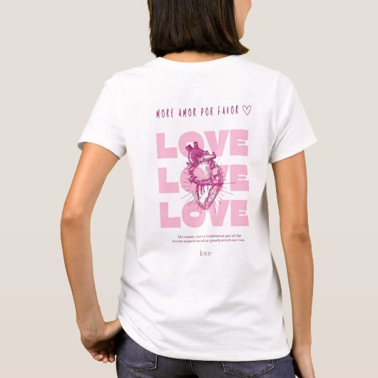 もっと愛をください♡ Tシャツ (裏面)