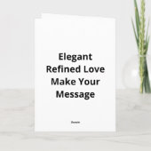 もっと愛をエレガントに デザイン カード (裏面)