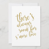 もっと愛を掲げる余地は常にあります　お手頃な看板 招待状 (正面)